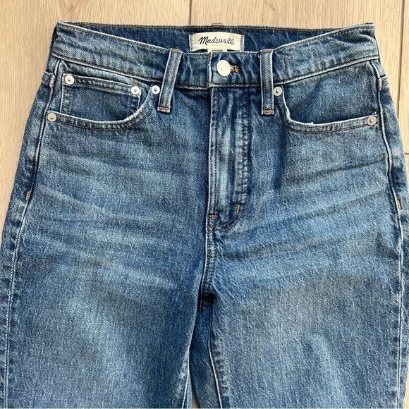 MADEWELL The Perfect Vintage Straight Leg Jeans Size 24 Medium Blue Wash Ankle - Picture 4 of 12